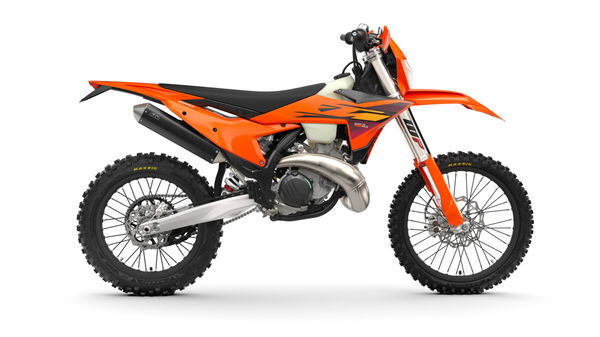 Still shot of a 2026 KTM enduro bike