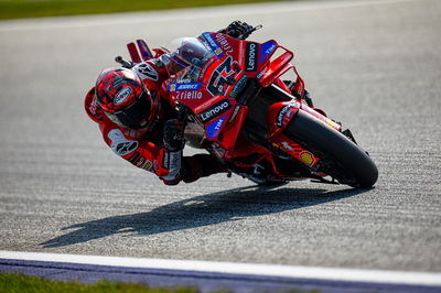 Francesco Bagnaia riding his Ducati in Austria