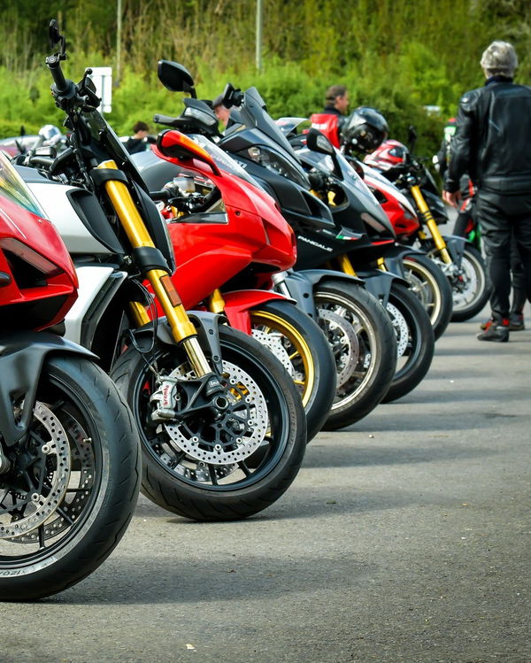 Bike night at Ryka's cafe