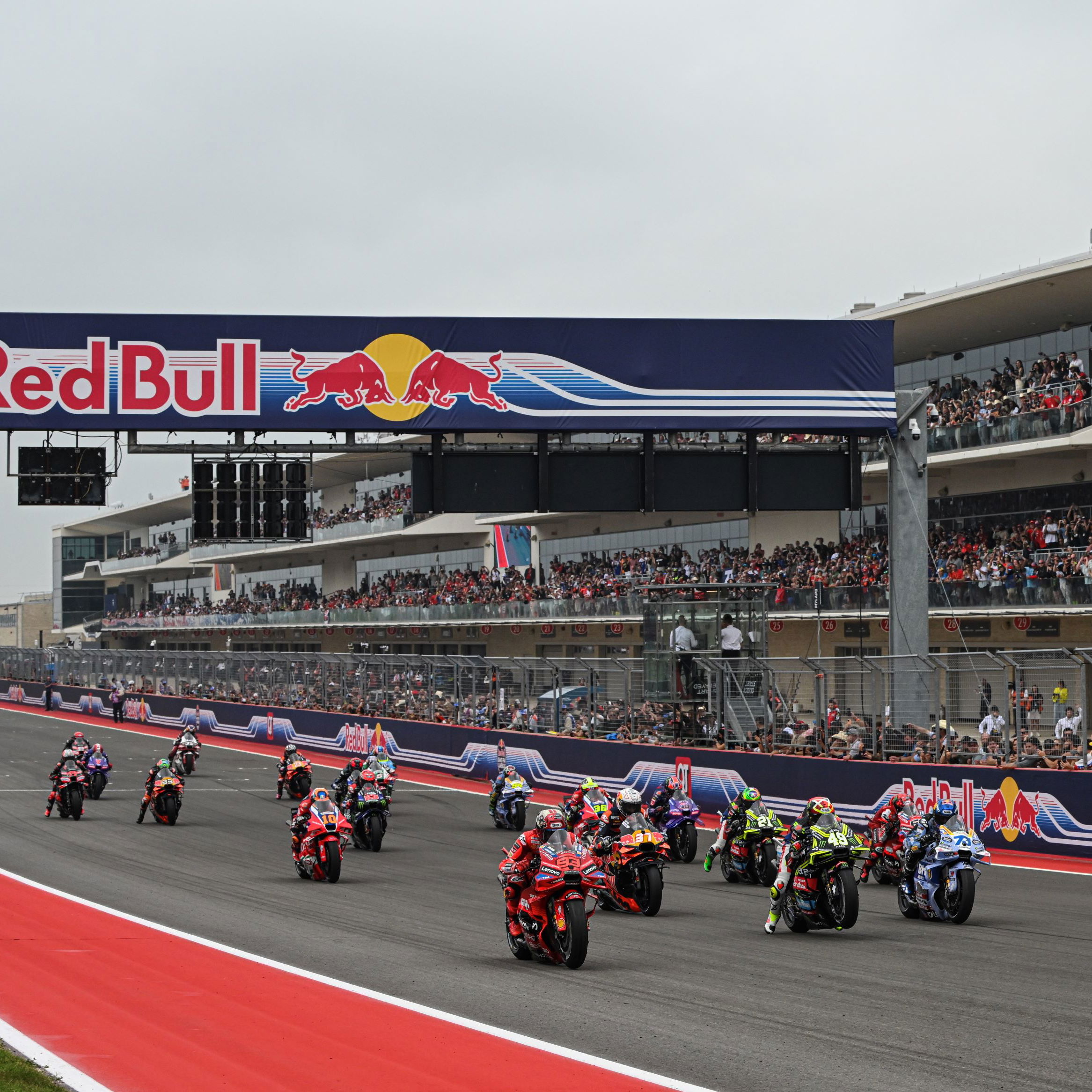MotoGP race start in Texas, USA