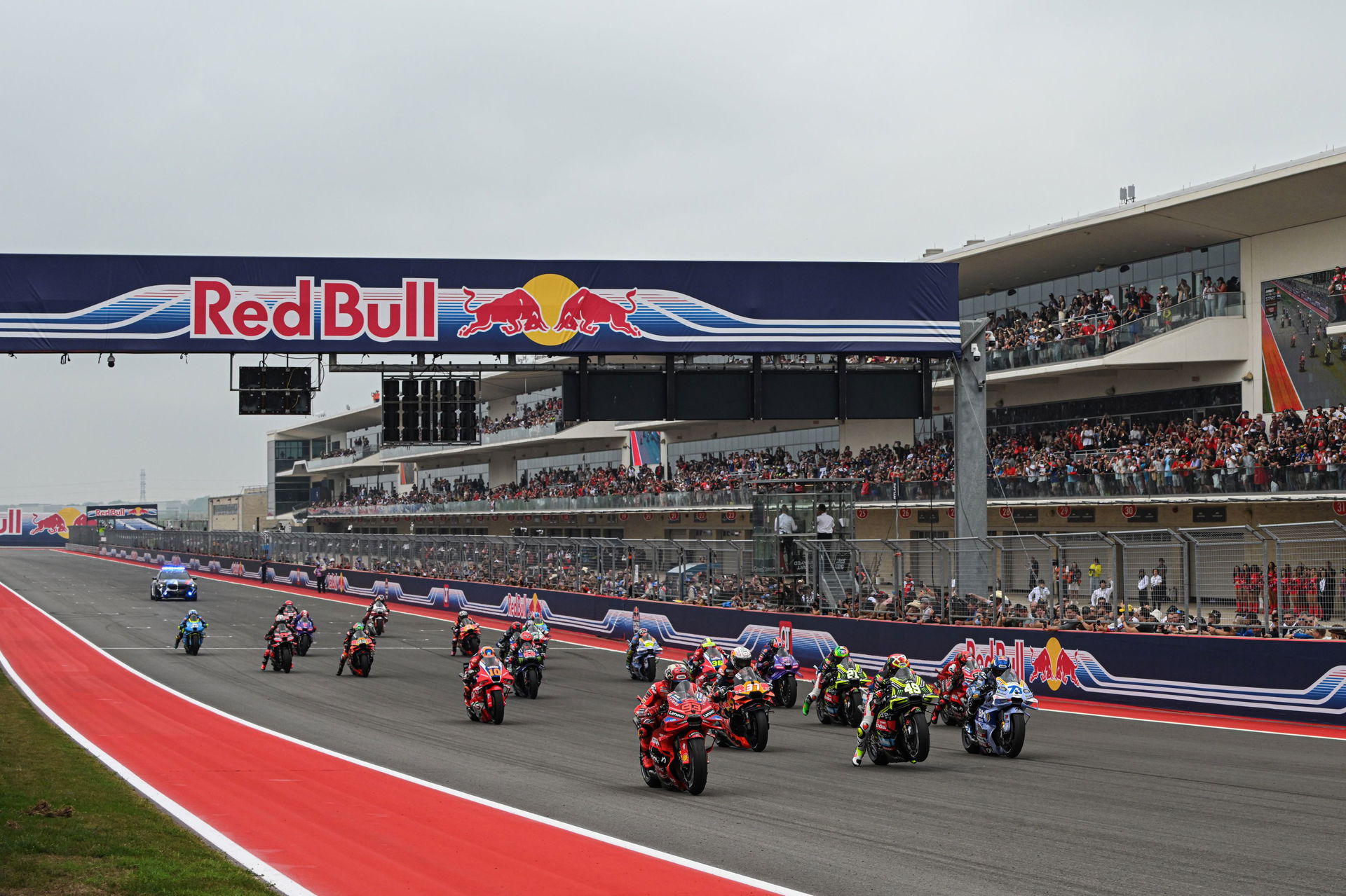 MotoGP race start in Texas, USA