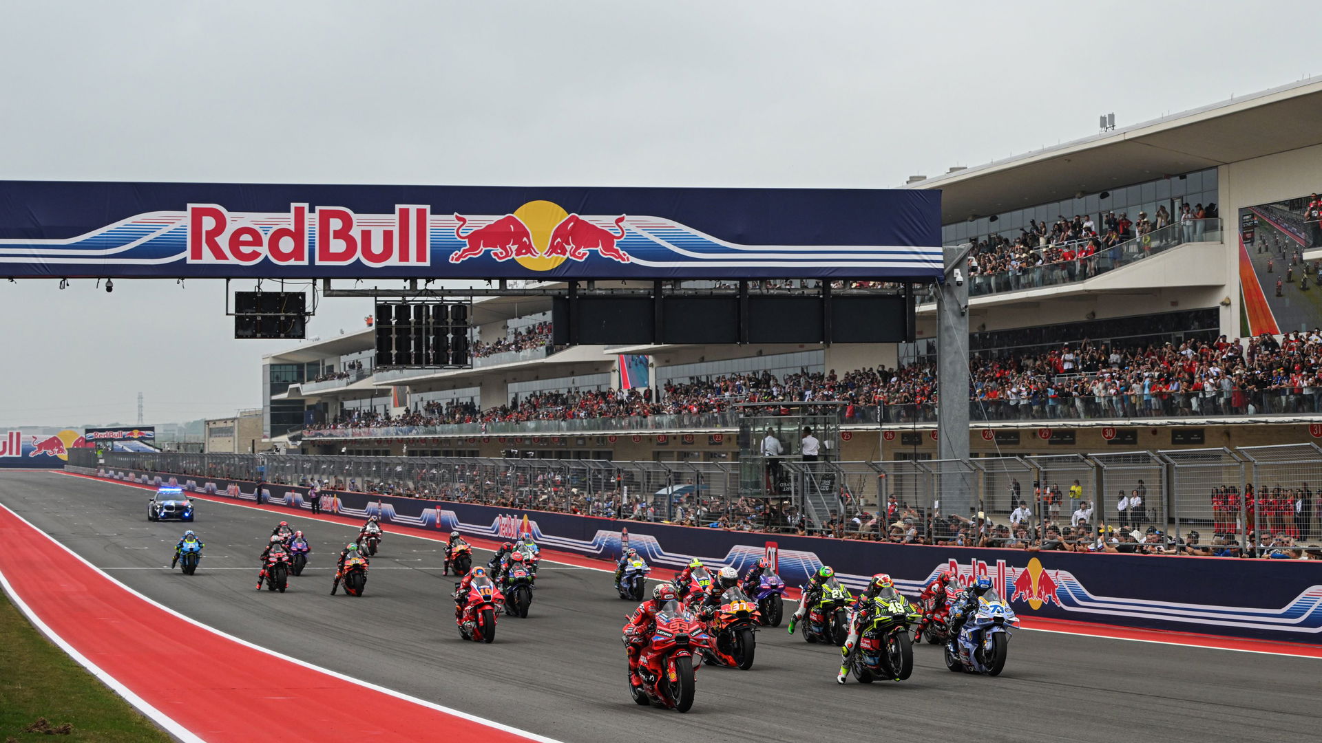MotoGP race start in Texas, USA