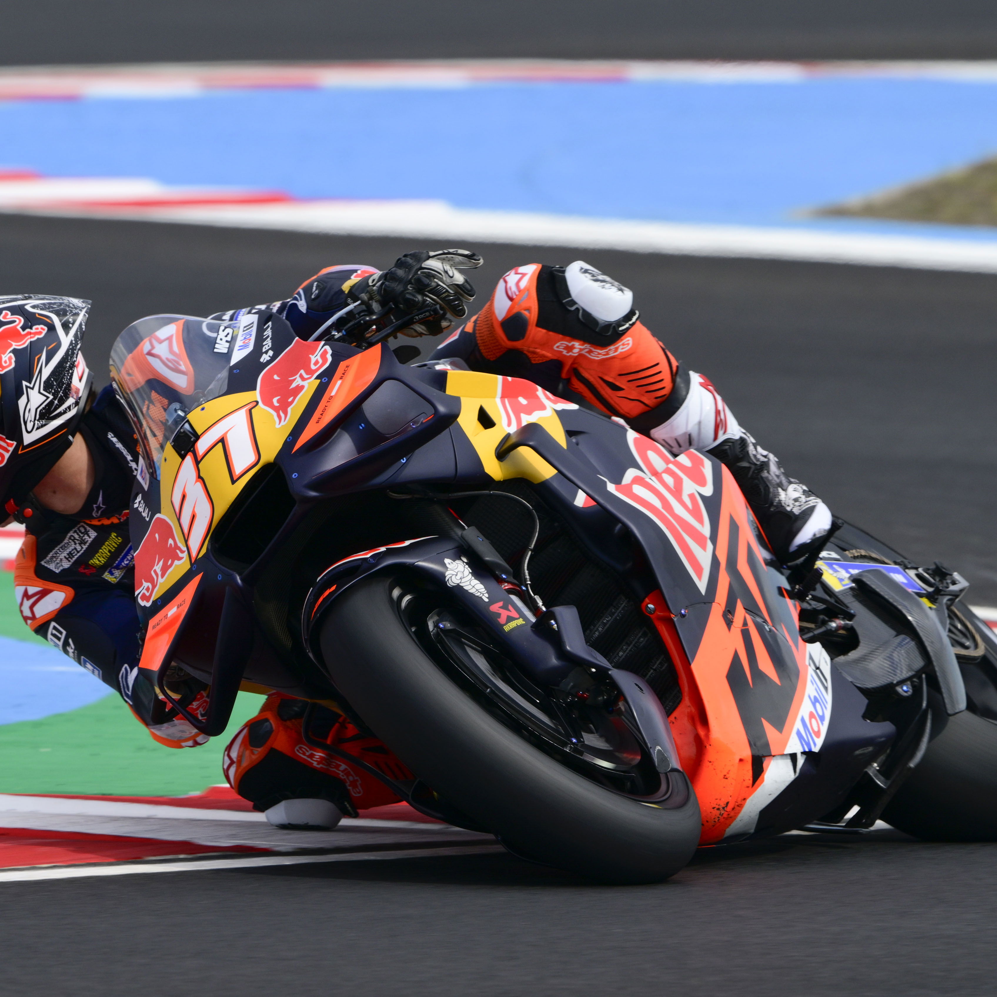 Pedro Acosta riding his KTM at the Balaton Park circuit. Photo credit - Gold and Goose