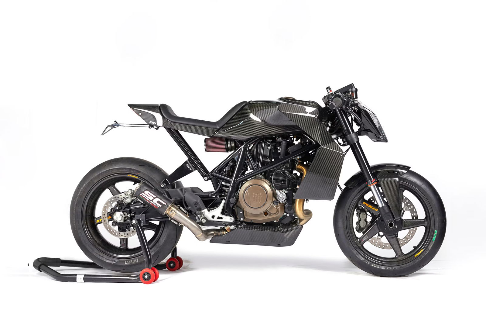 Charles Leclerc’s custom Husqvarna Vitpilen 701