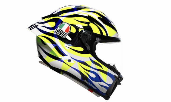 Valentino Rossi replica 2023 helmet. Credit - AGV