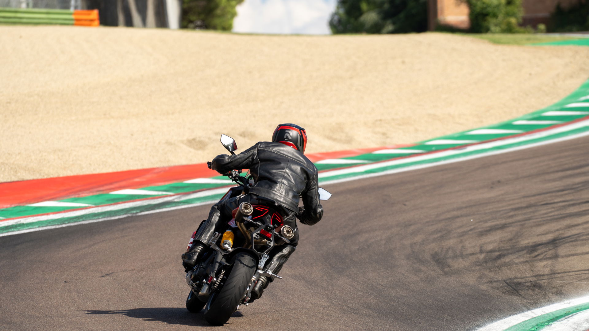 Riding the Italjet Dragster 700 Twin at Imola Circuit
