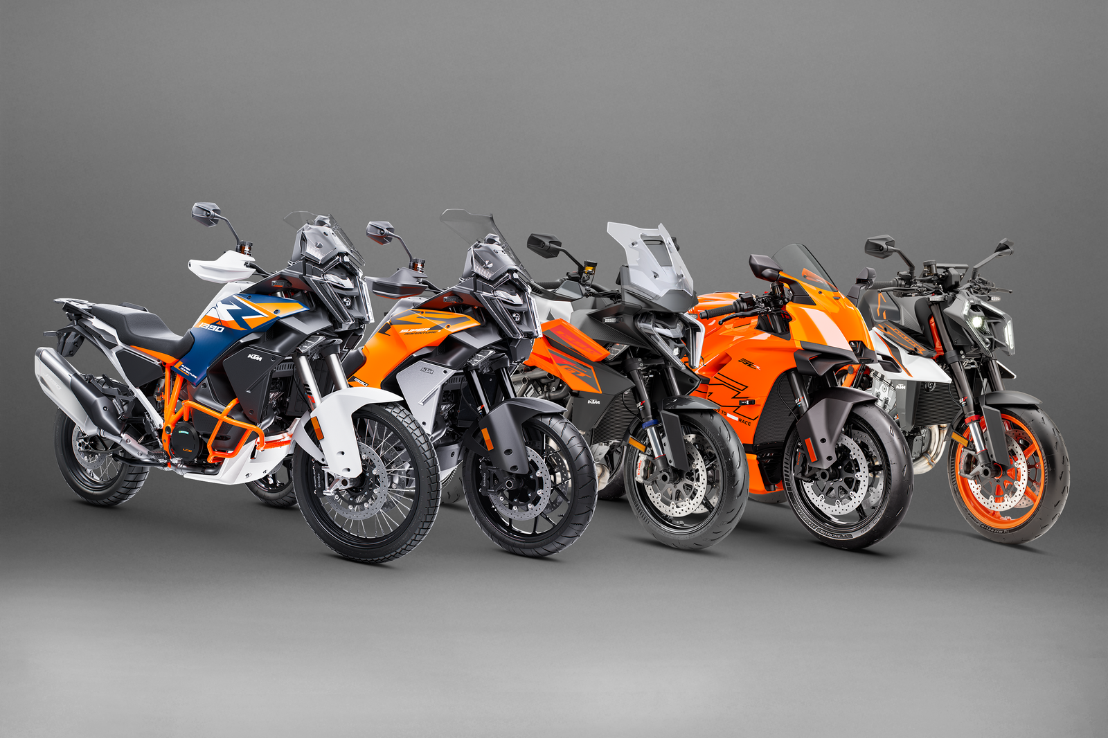 KTM street and adventure models