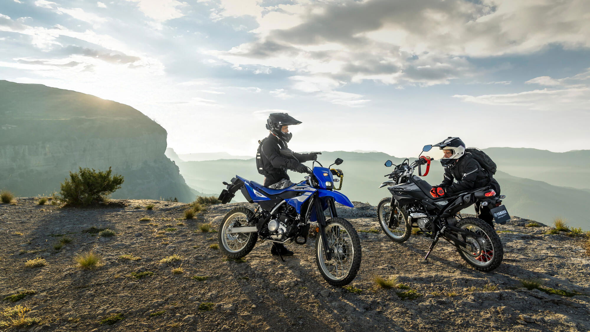 Yamaha's WR125R trail bikes off-road