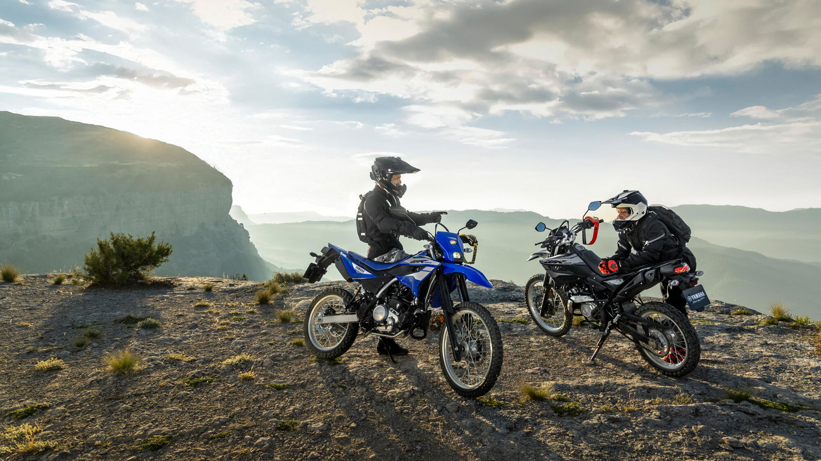 Yamaha's WR125R trail bikes off-road