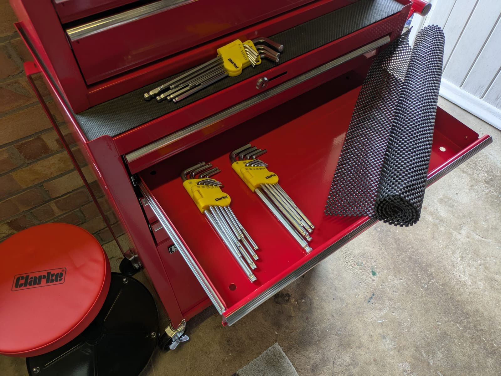 The Clarke CTC1300C Mechanics' Tool Chest & Cabinet Set