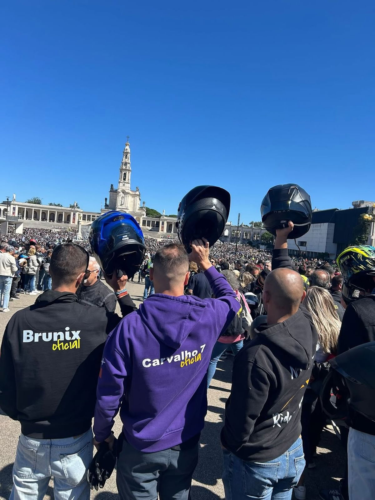Blessing of the Helmets attendees