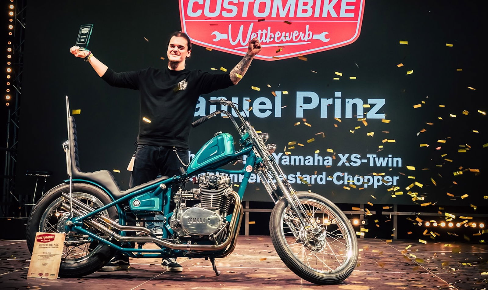 A custom bike competition winner