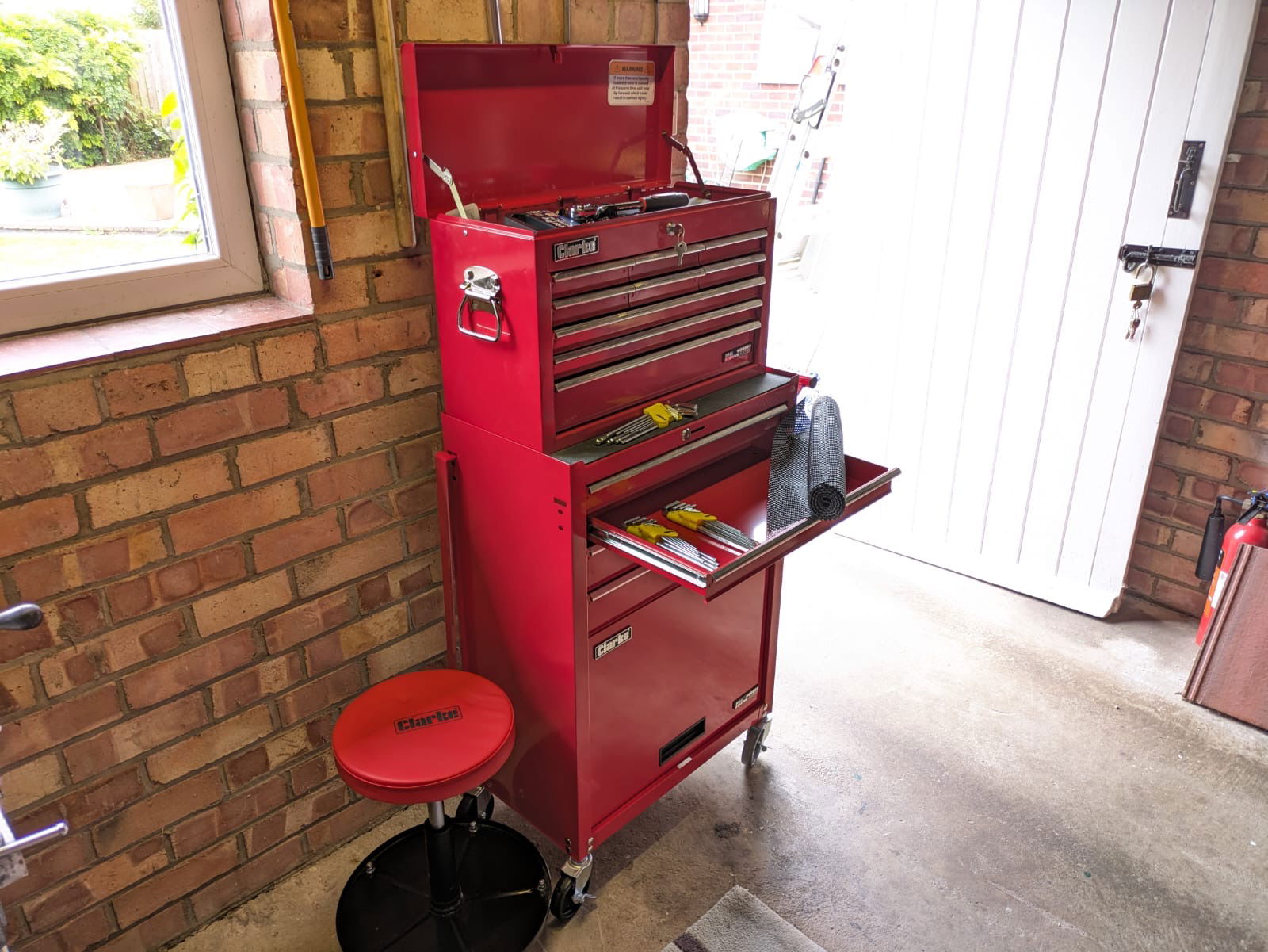The Clarke CTC1300C Mechanics' Tool Chest & Cabinet Set