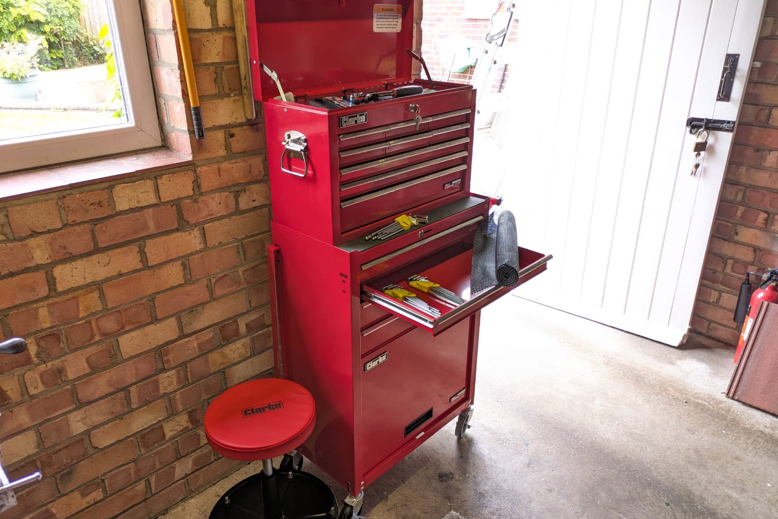 The Clarke CTC1300C Mechanics' Tool Chest & Cabinet Set