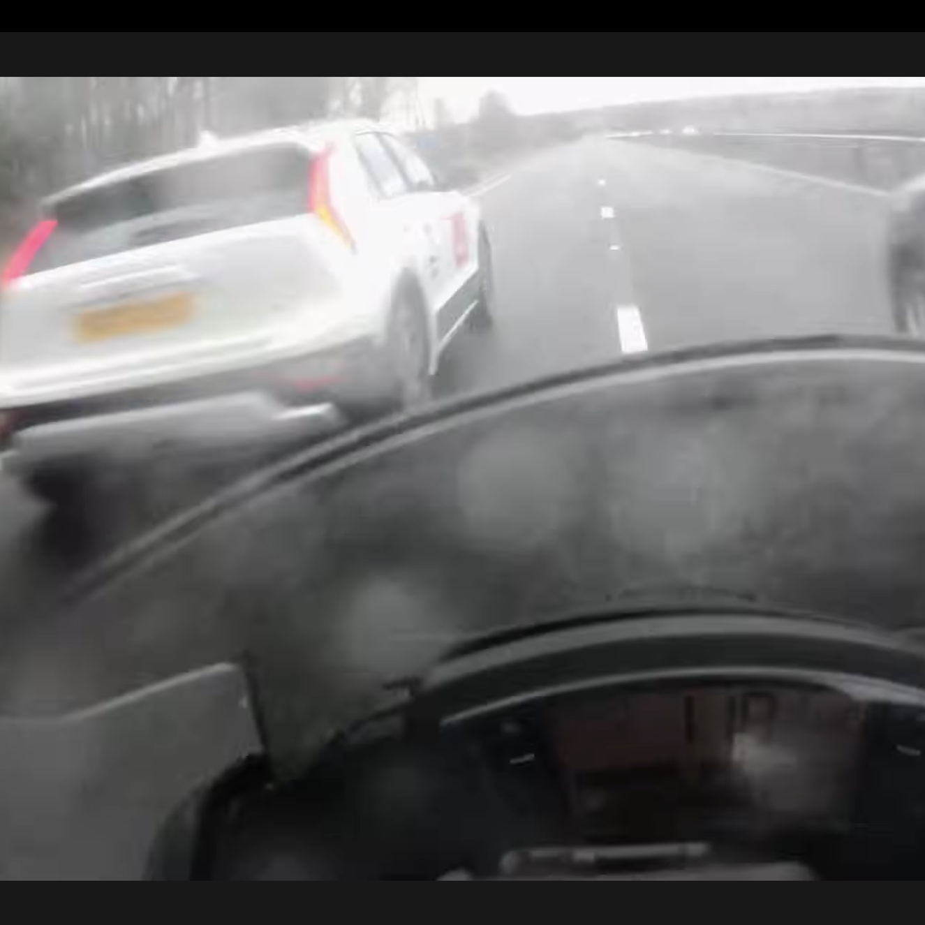 Motorcyclist filtering at 119 mph