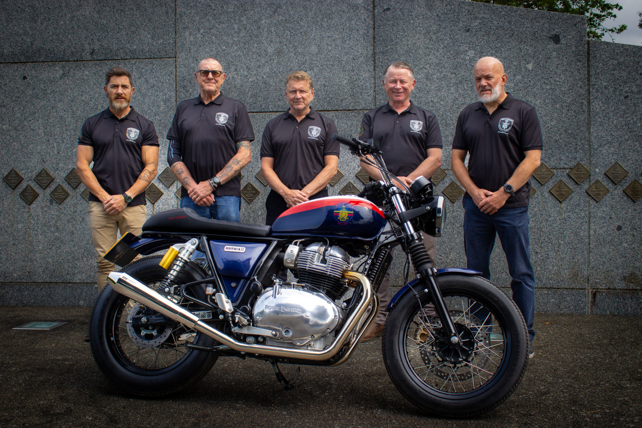 Royal Enfield Interceptor 650 with the ex-Royal Marines