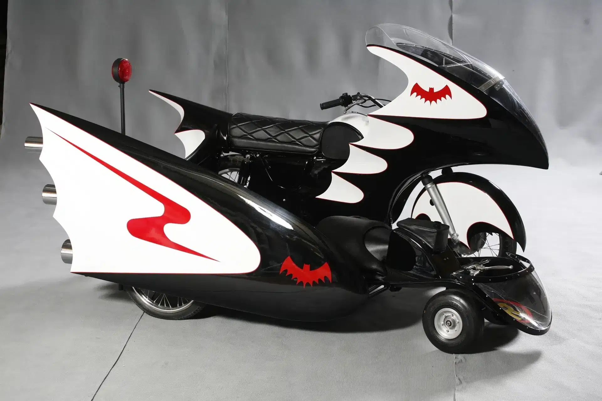 Batcycle from the 1966 movie. Photo credit - Davide Marelli/Catawiki