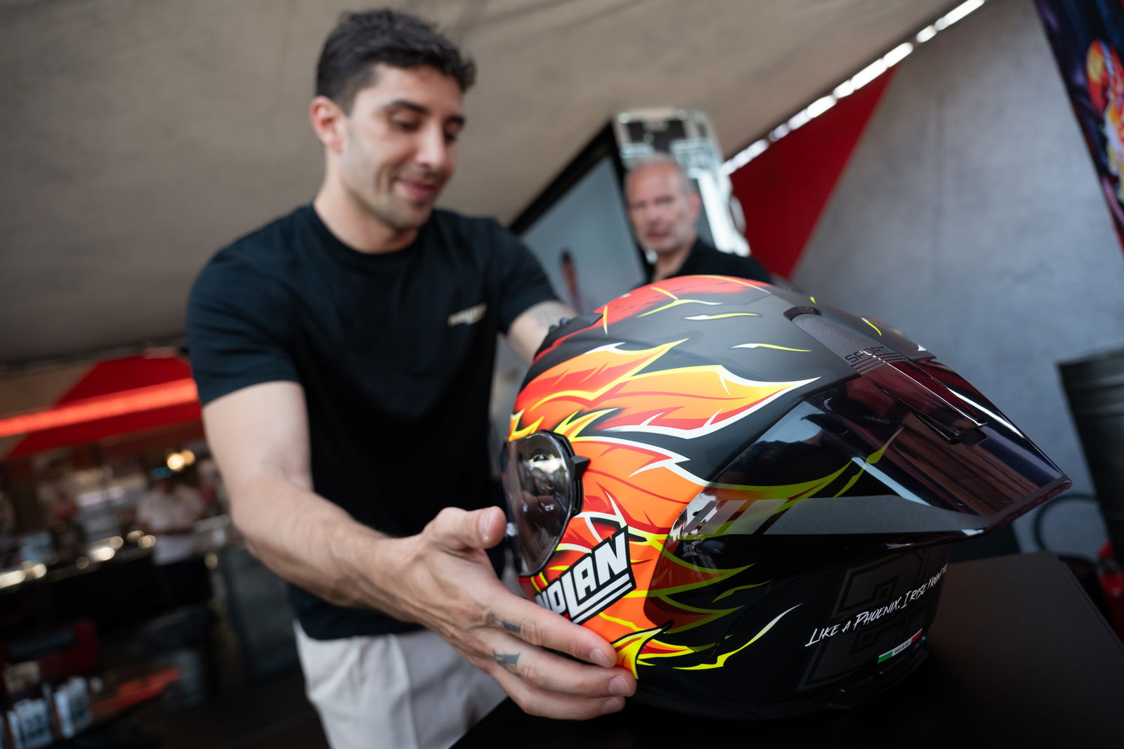 Nolan helmet presented by Andrea Iannone