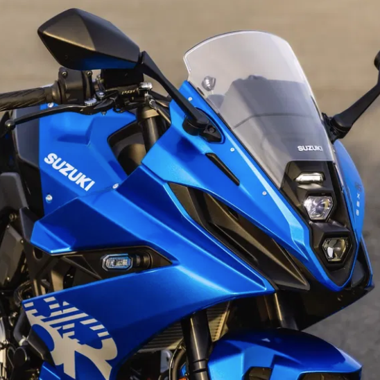 The front headlight and fairing of Suzuki GSX-8R