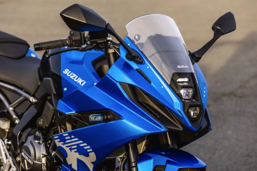 The front headlight and fairing of Suzuki GSX-8R