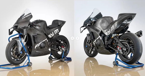 A carbon fibre Street Triple 765 RS