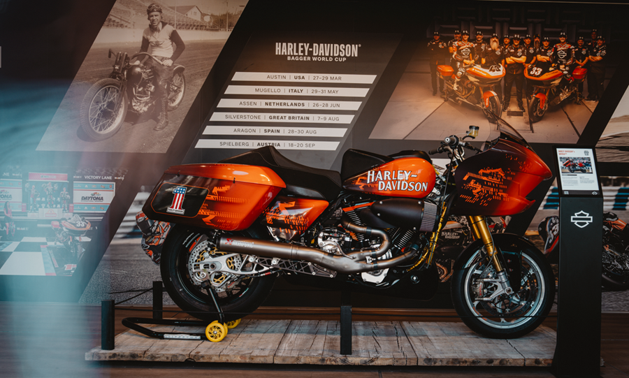 Harley-Davidson bagger motorcycle