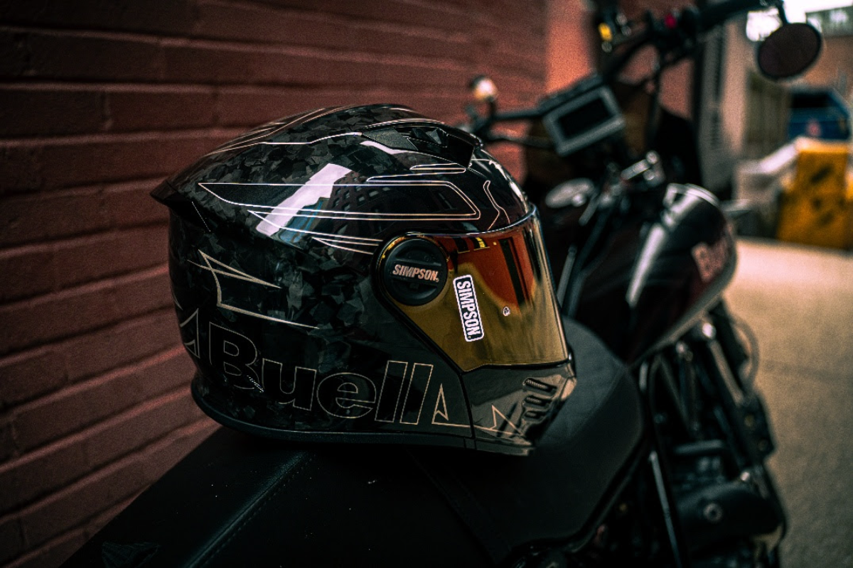 Simpson x Buell Motorcycles helmet