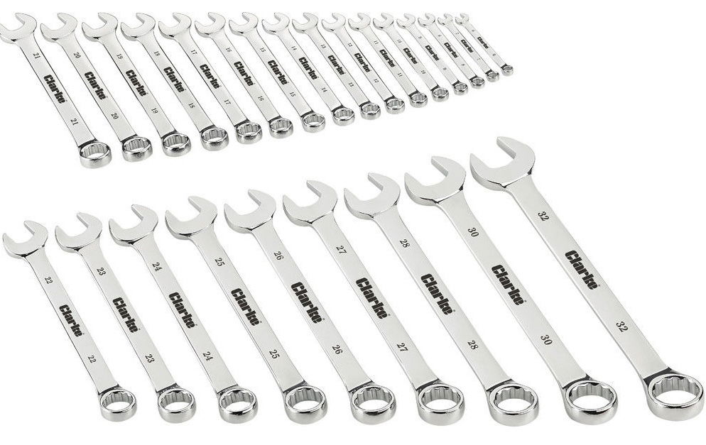 Clarke CHT804 25 Piece Combination Spanner Set