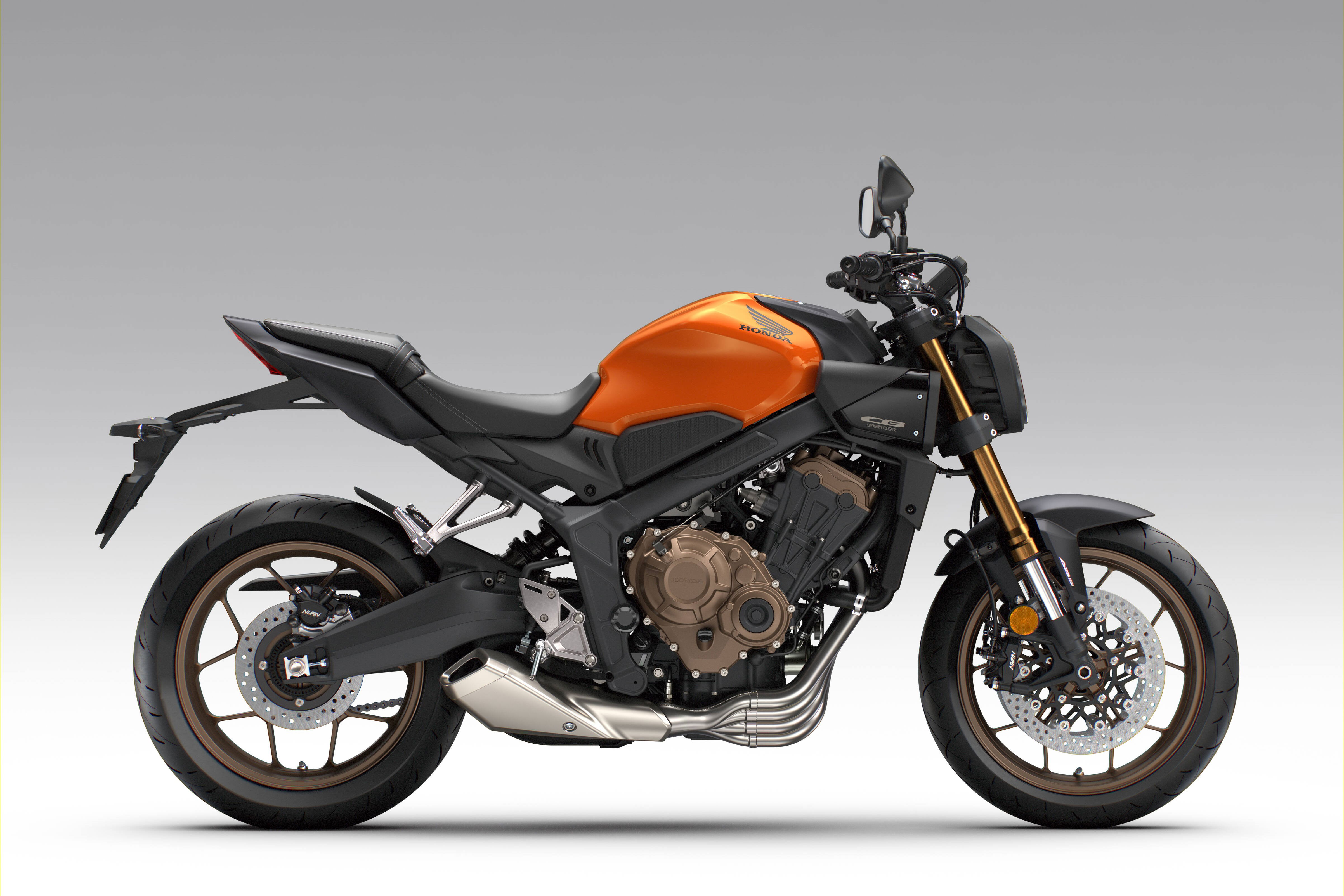 Honda CB650R in a new orange colourway