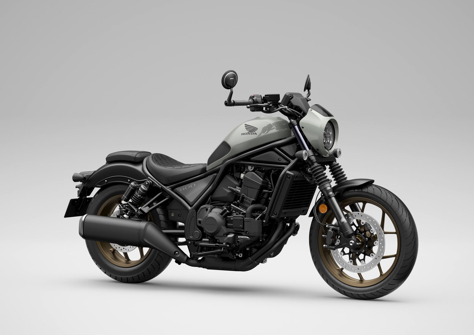 Honda's CMX1100SE Rebel with bar-end mirrors