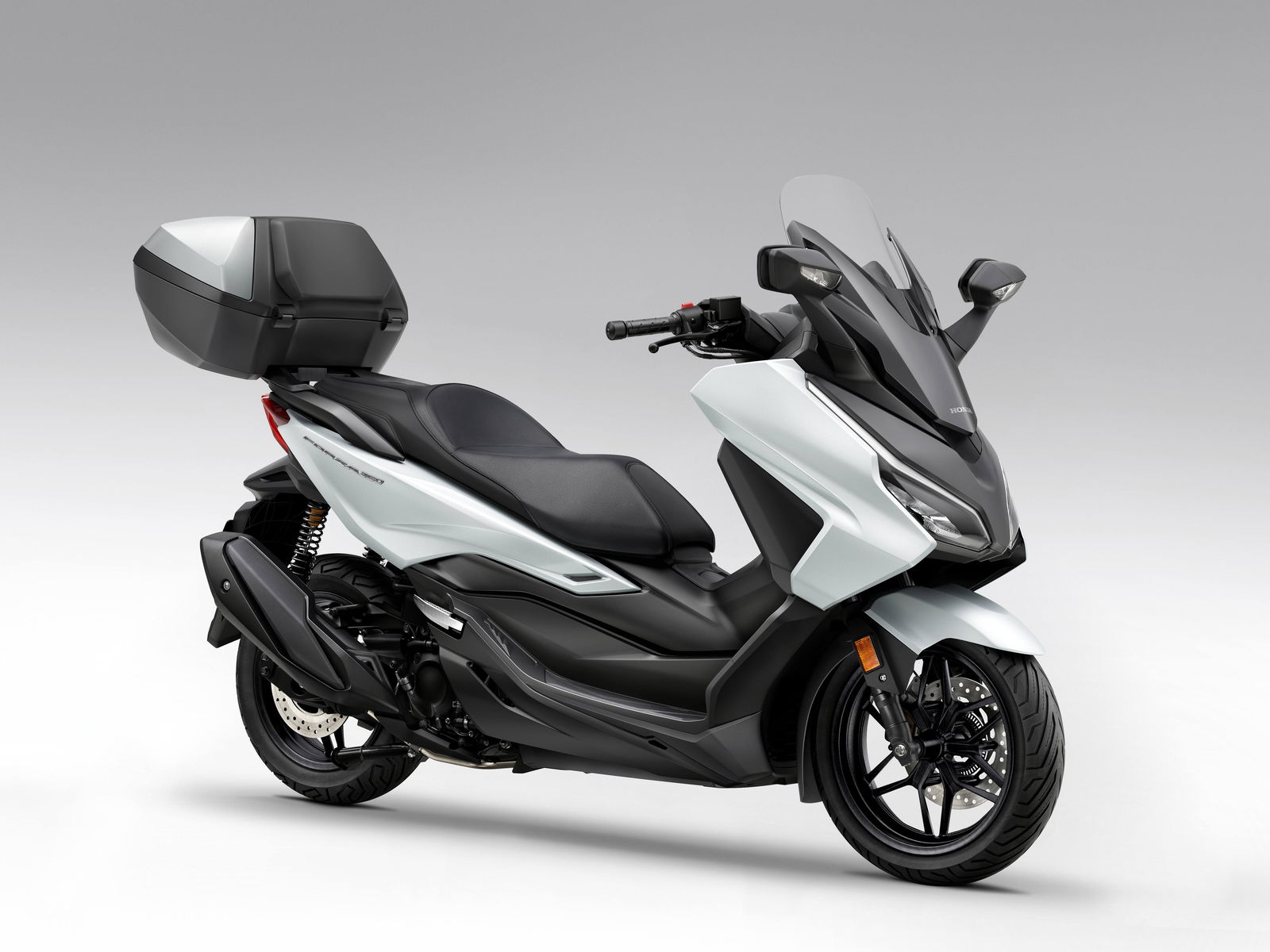 Honda Forza 350 with a top box fitted