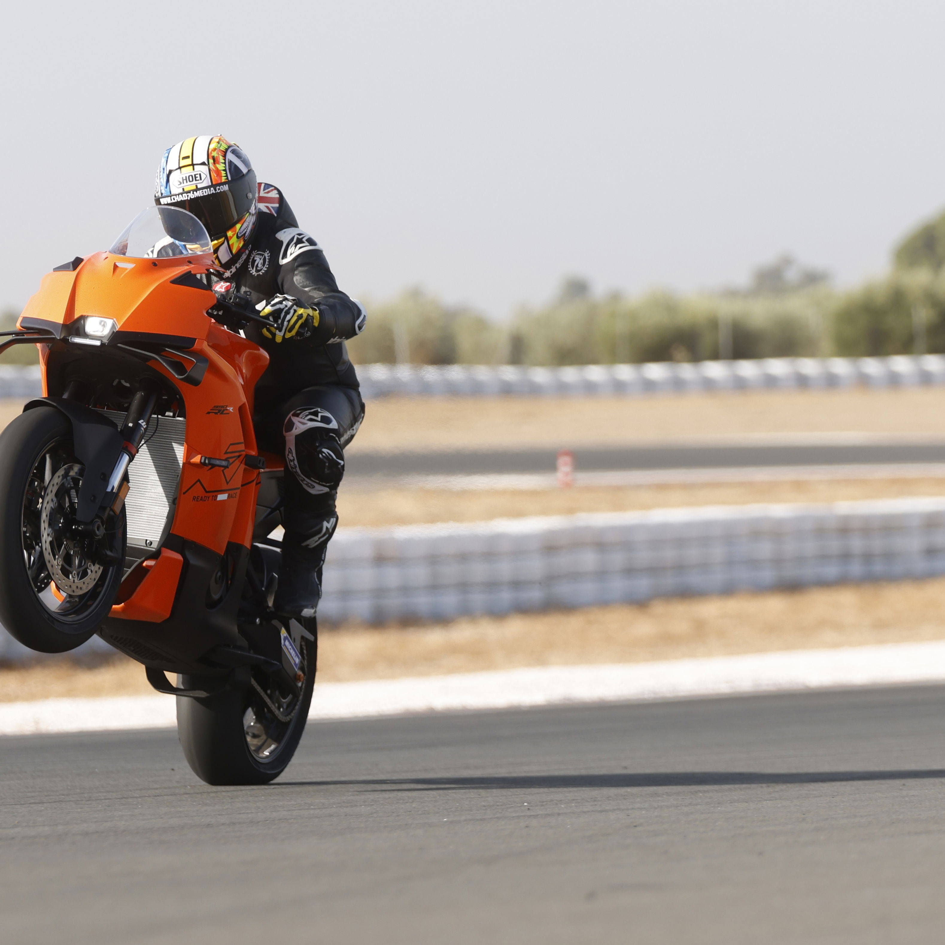 The KTM 990 RC R - wheelie