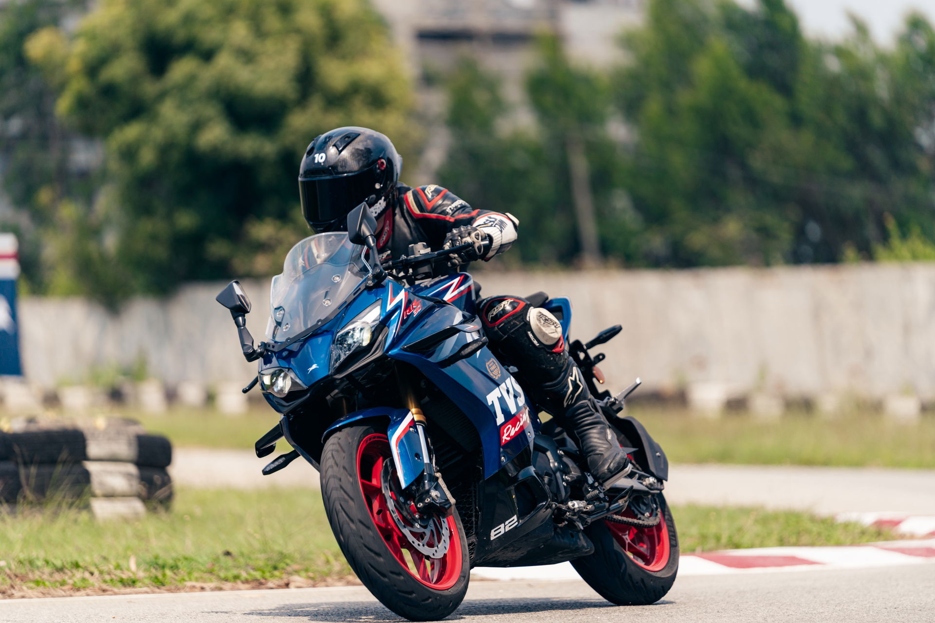 The TVS Apache RR 310 - riding