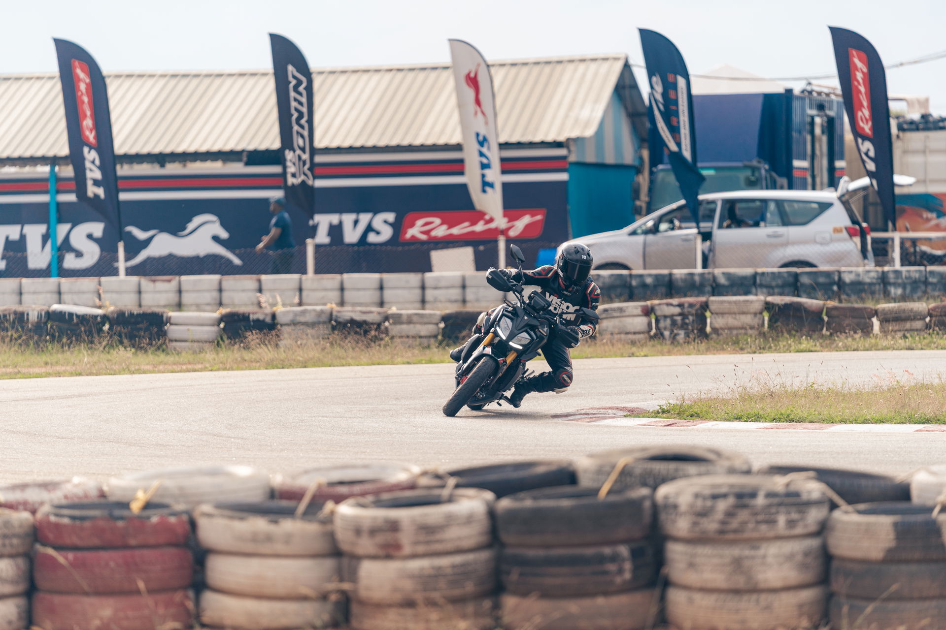 The TVS Apache RTR 310 - riding