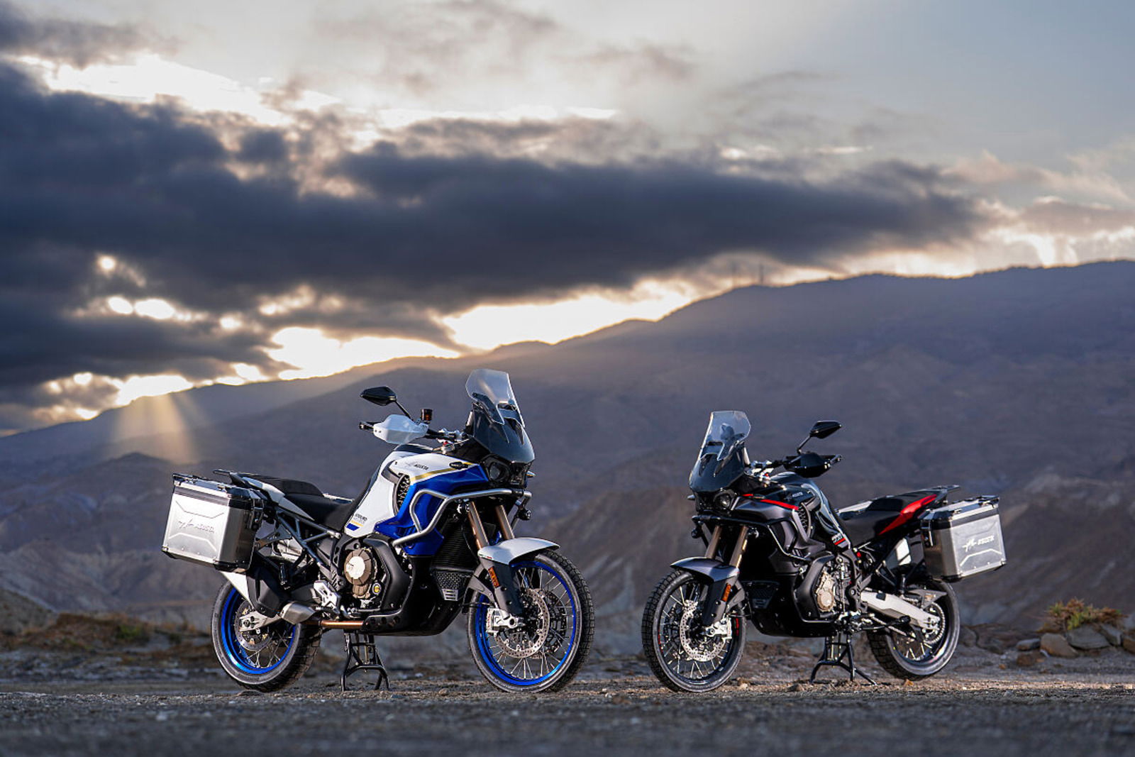 MV Agusta's new Enduro Veloce parked off road