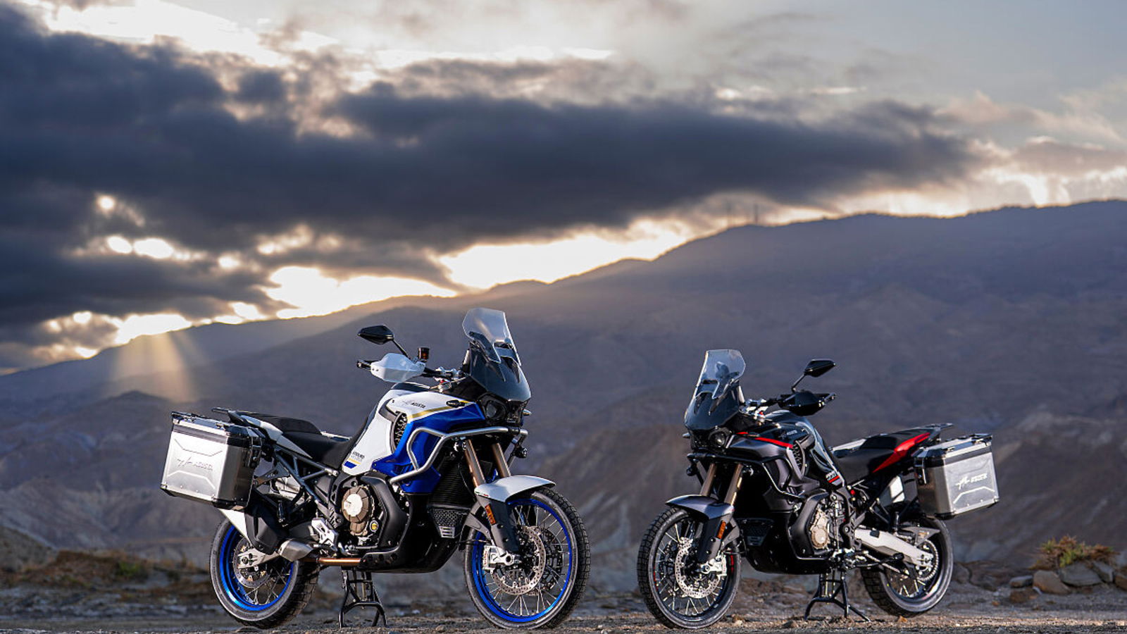 MV Agusta's new Enduro Veloce parked off road