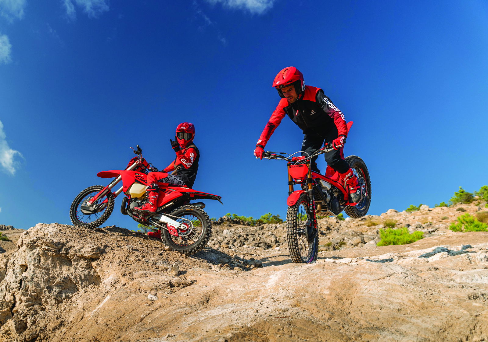 GasGas bikes riding off-road