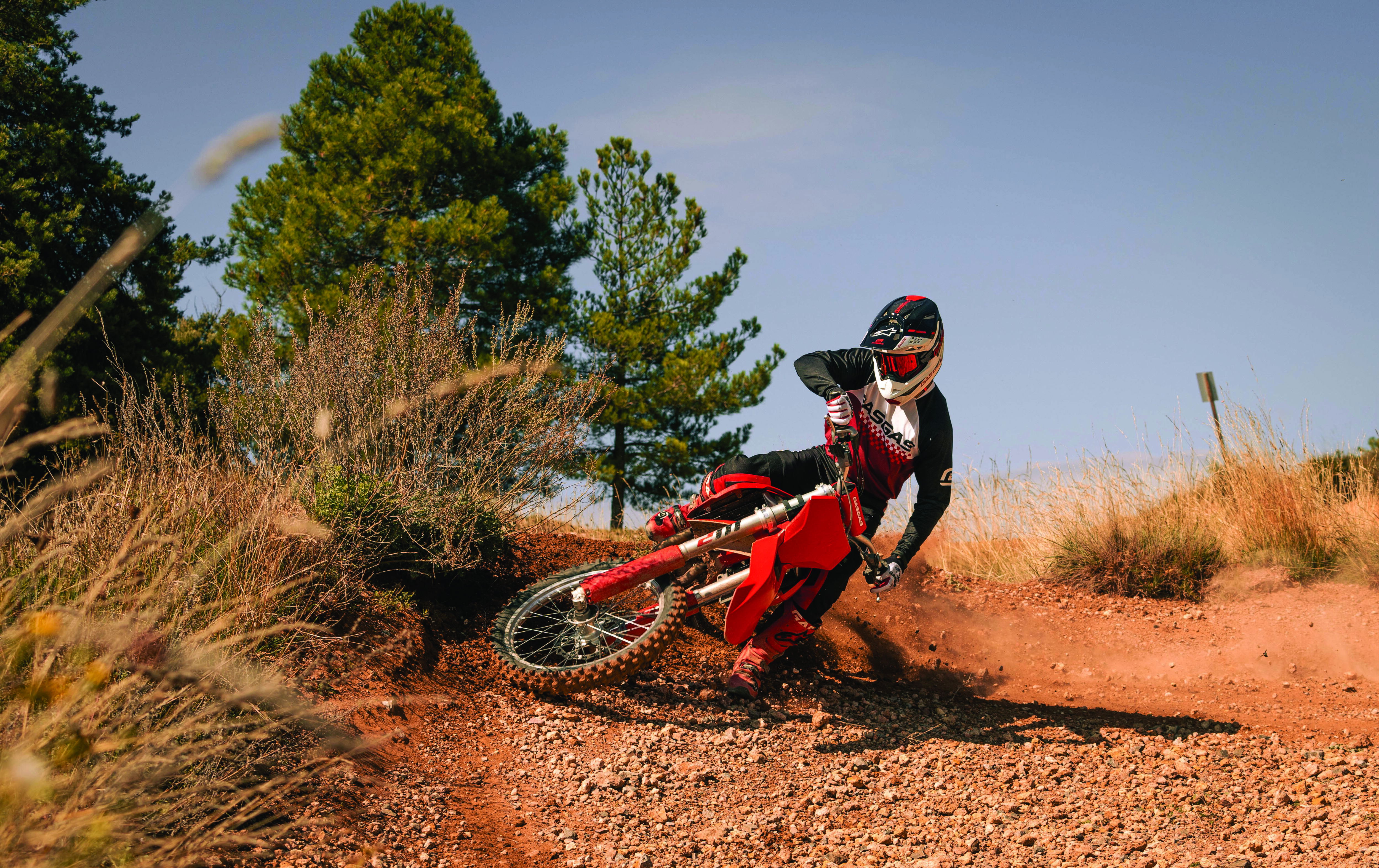 GasGas's new functional clothing being tested off-road