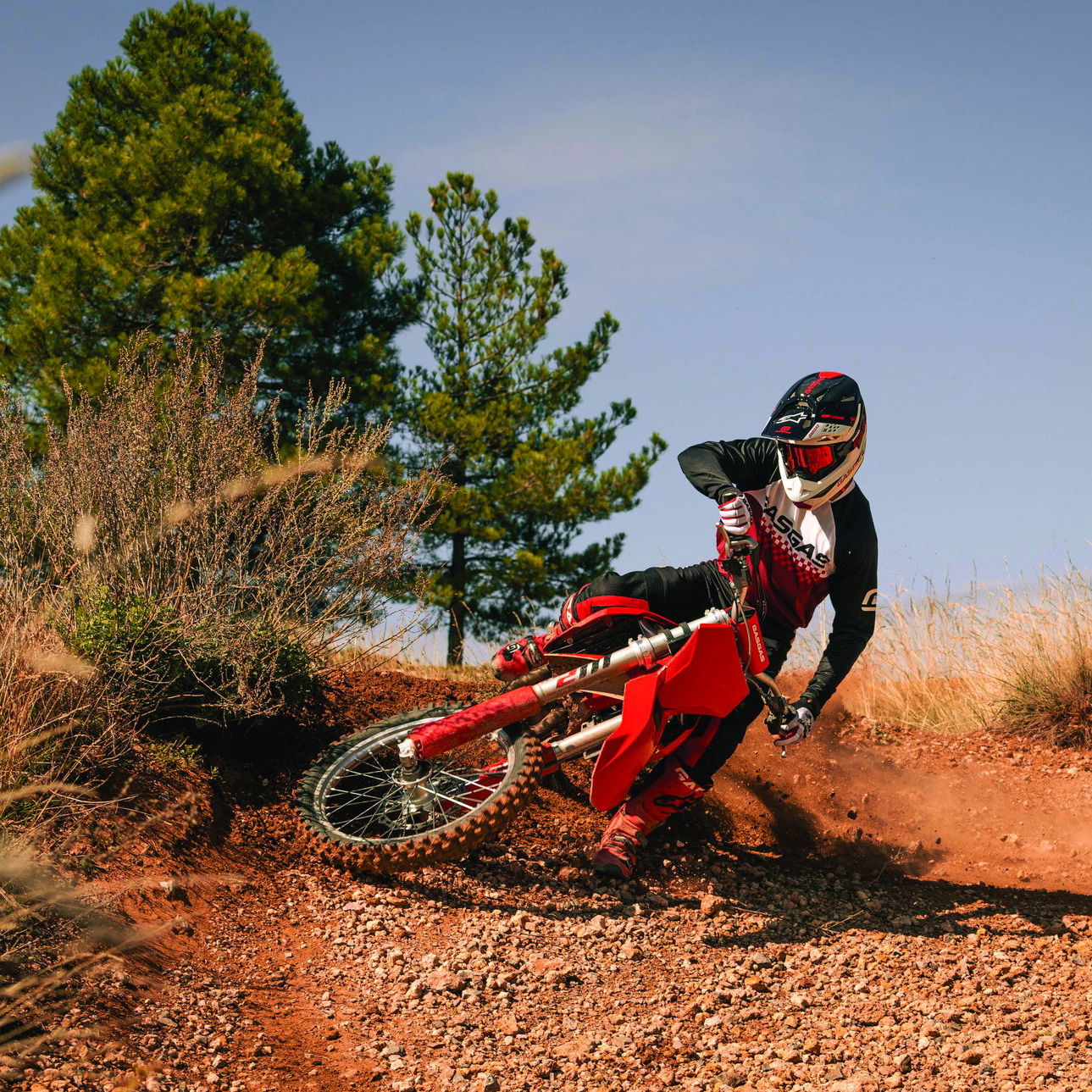 GasGas's new functional clothing being tested off-road