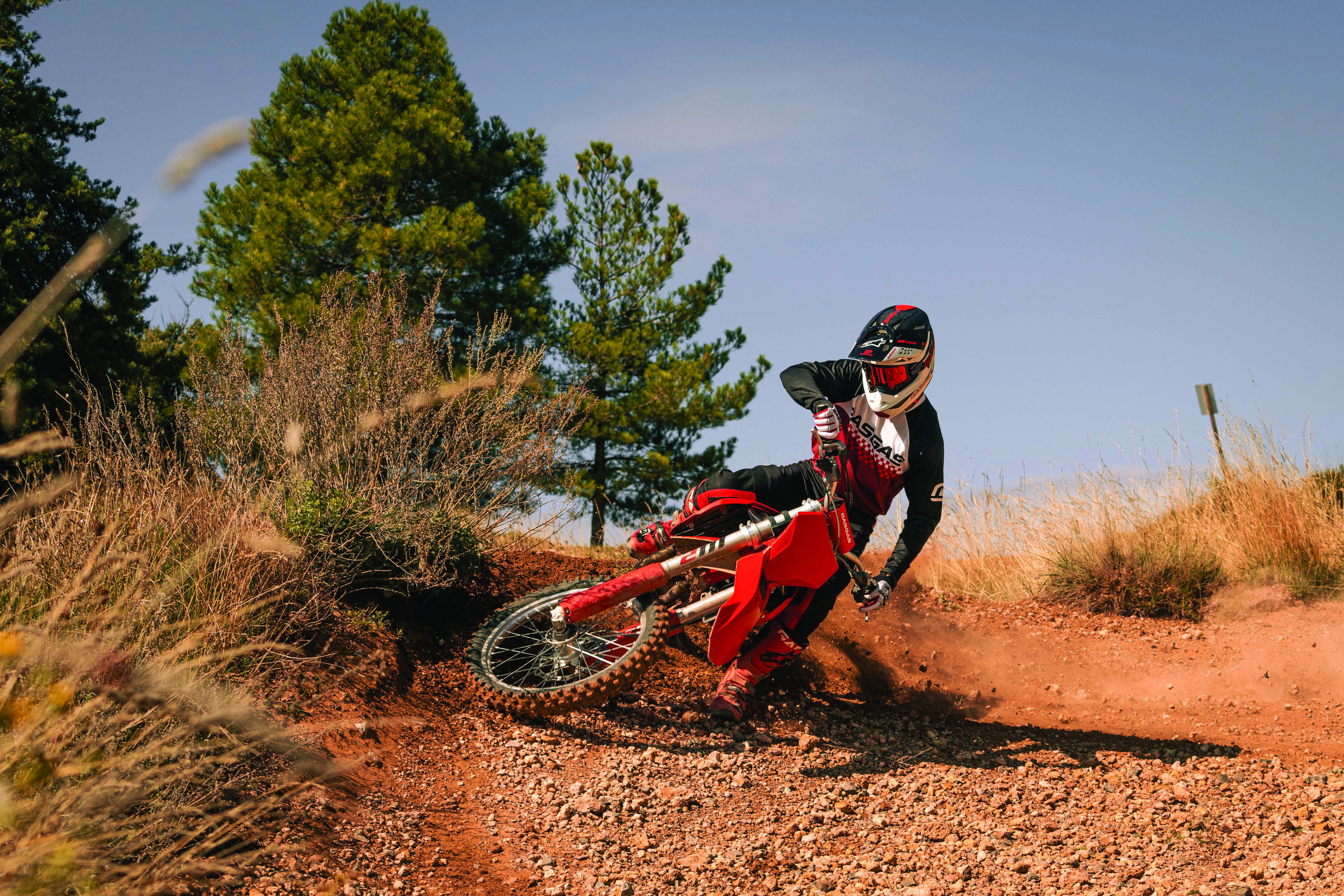 GasGas's new functional clothing being tested off-road