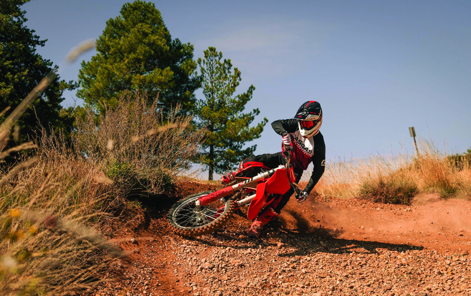 GasGas's new functional clothing being tested off-road