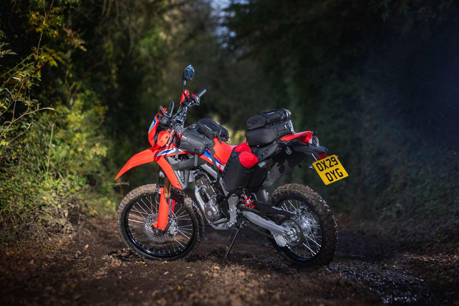 Oxford Nomad luggage system on Honda CRF300L