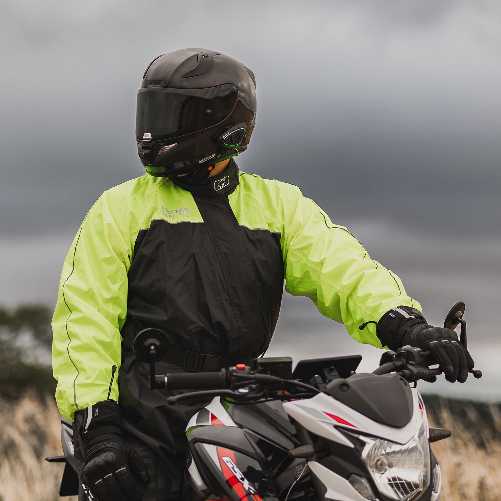 Oxford Rainseal suit in fluo/black