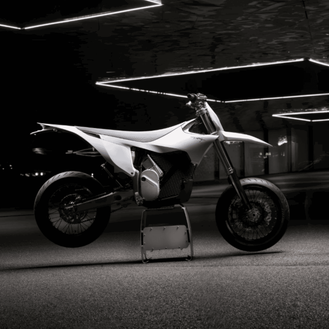 Stark Future's new Varg SM supermoto bike in white