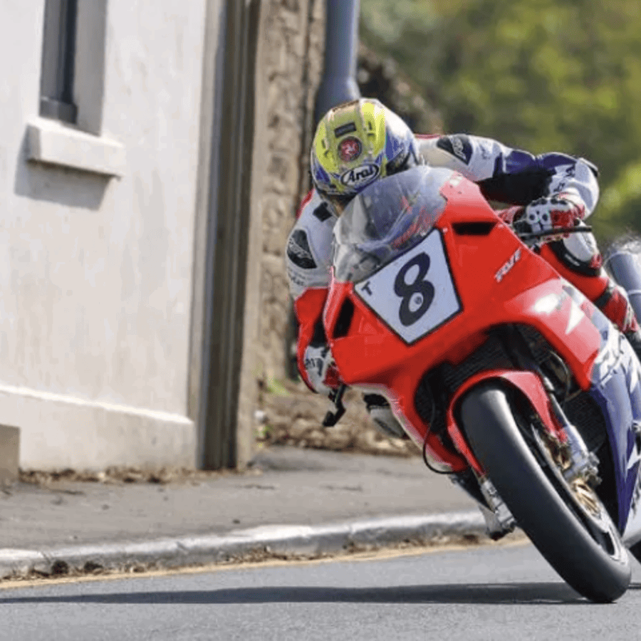 A race bike at the Classic TT