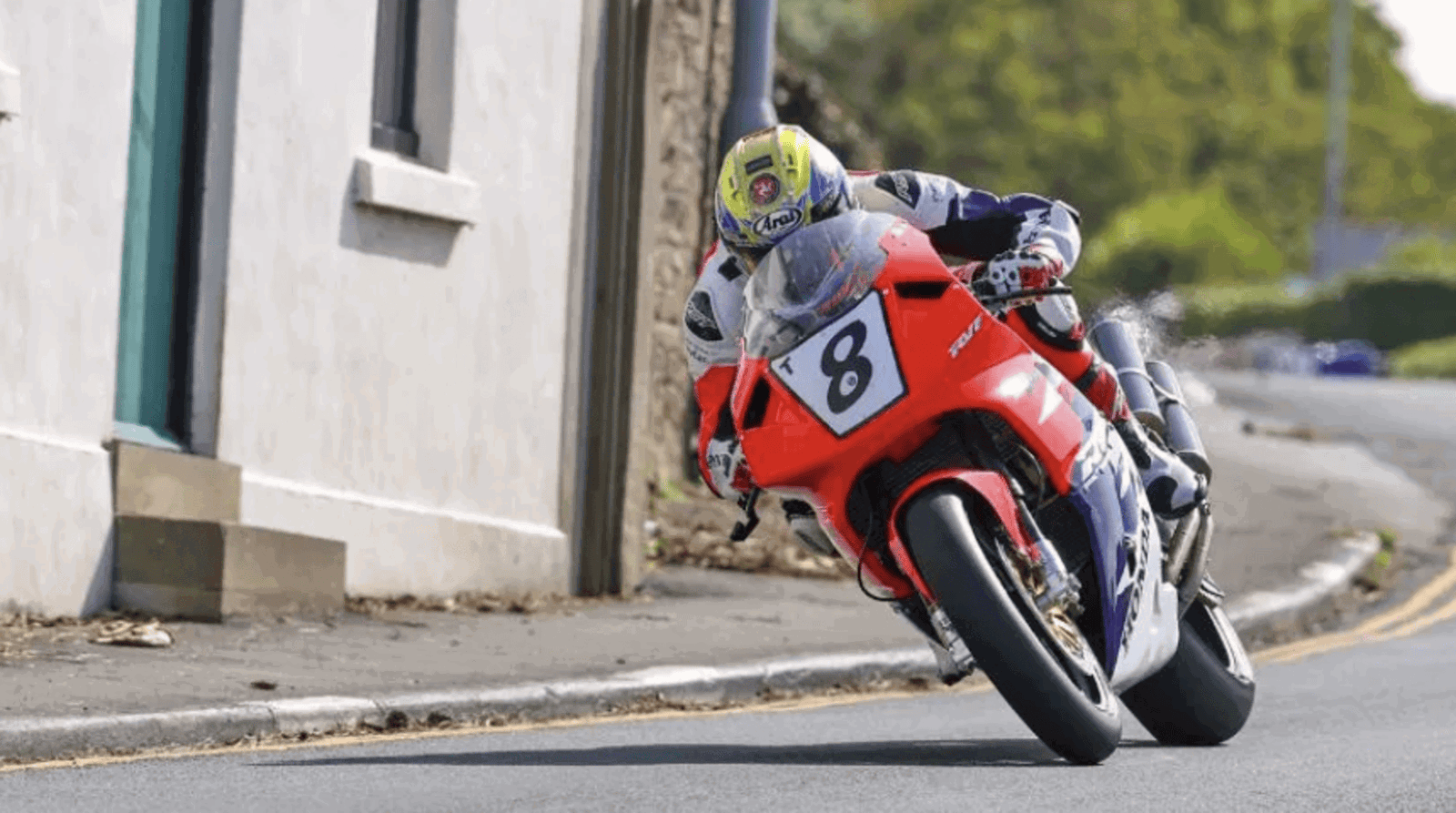 A race bike at the Classic TT