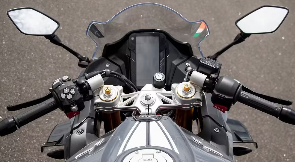 The cockpit boasts a full colour TFT