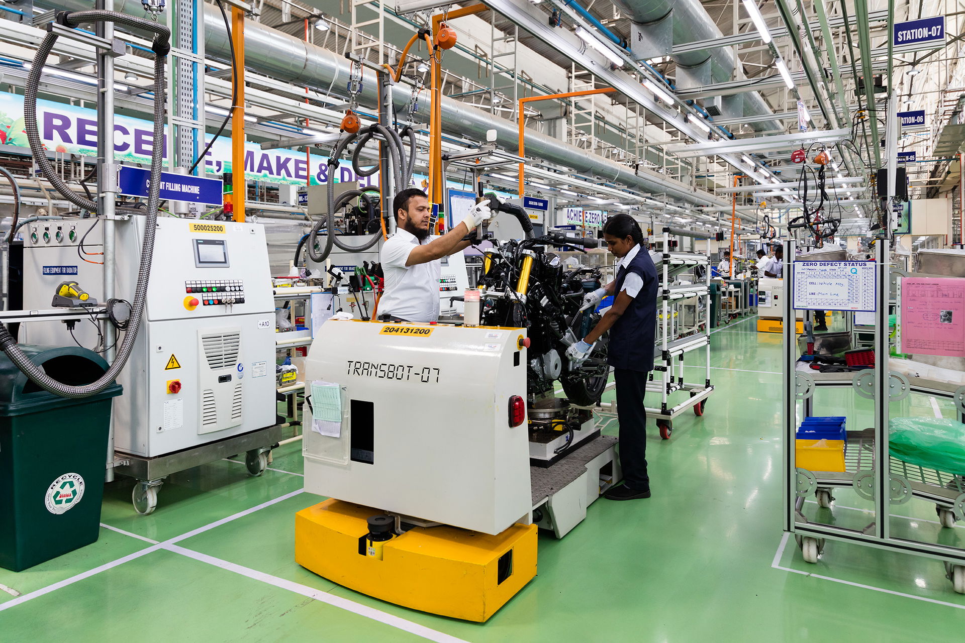 Inside the TVS factory