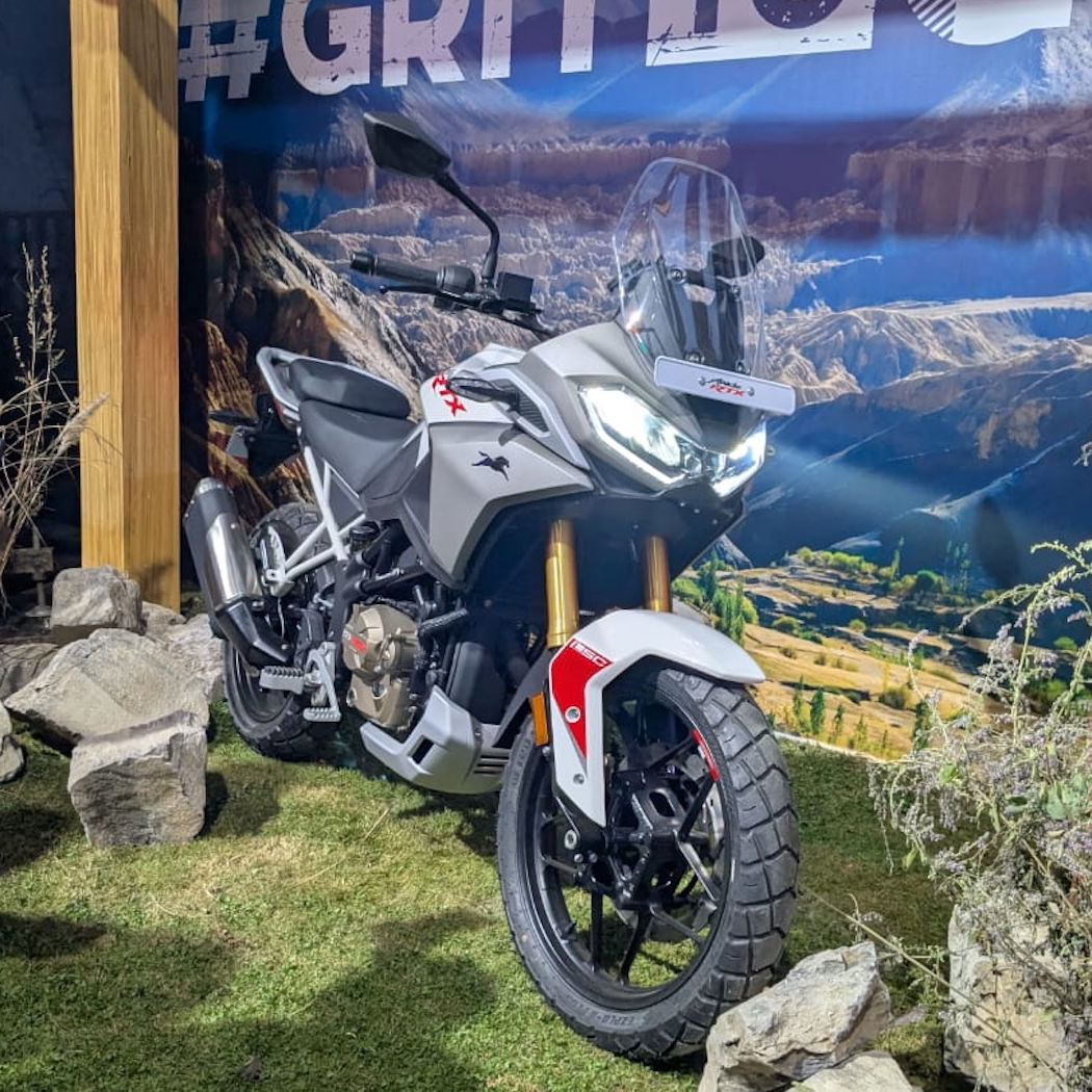 The TVS Apache RTX 300 adventure bike