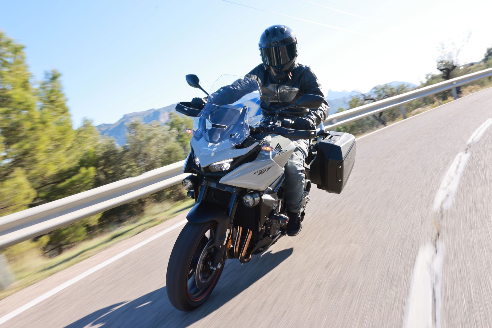 The Honda CB1000GT - riding